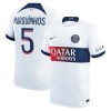 Virallinen Fanipaita Paris Saint-Germain Marquinhos 5 Vieraspelipaita 2023-24 - Miesten